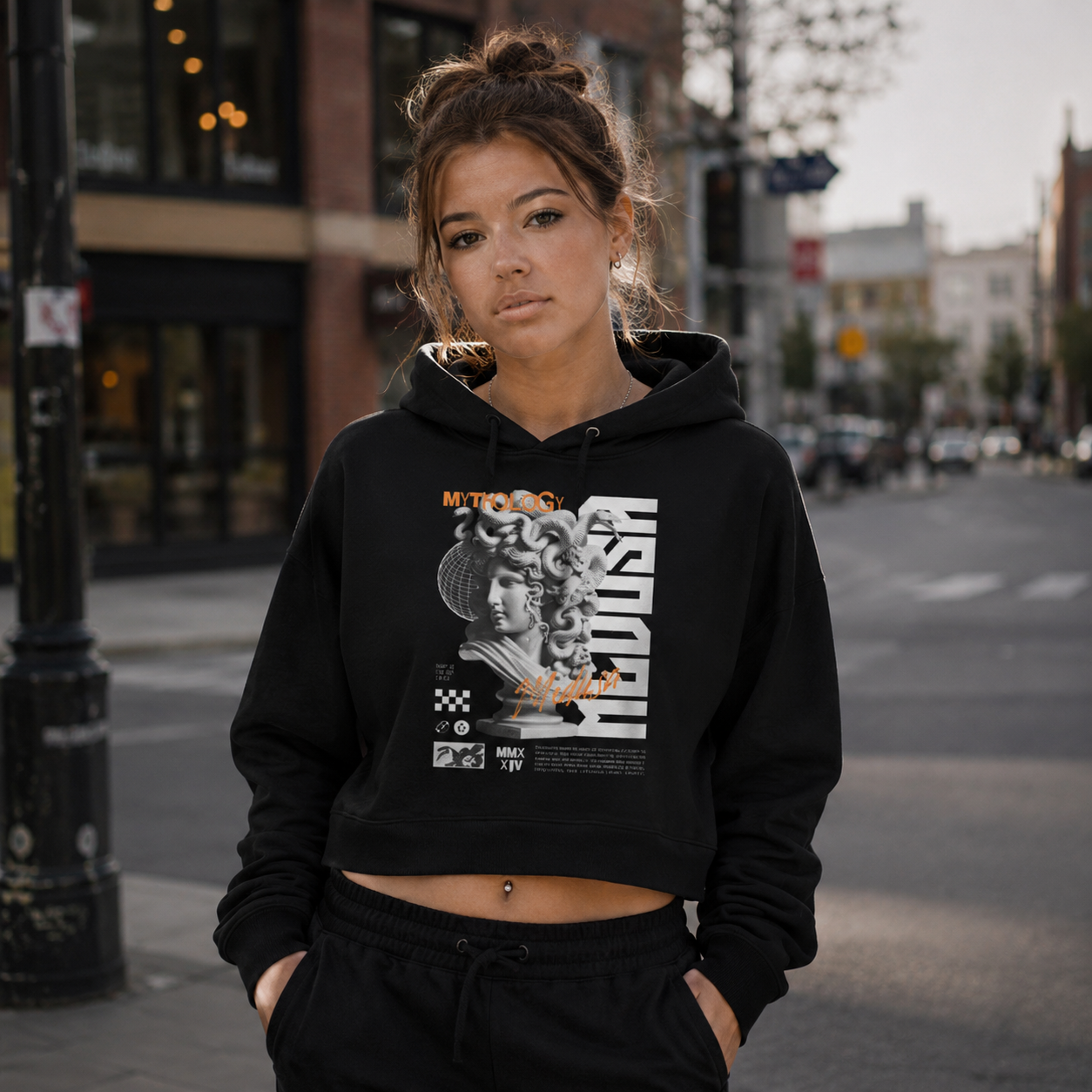ZN Mythology Cropped Hoodie